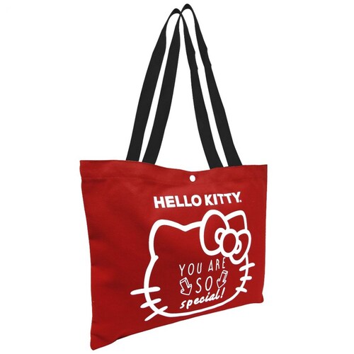 Bolsa Tote Kitty Manta con Bot&oacute;n  Y Asa Poli&eacute;ster Great Moments
