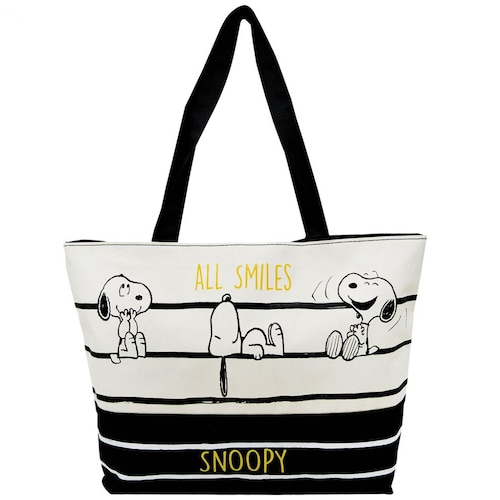 Bolsa Poliéster Snoopy con Zipper Y Bolsa Interior Great Moments