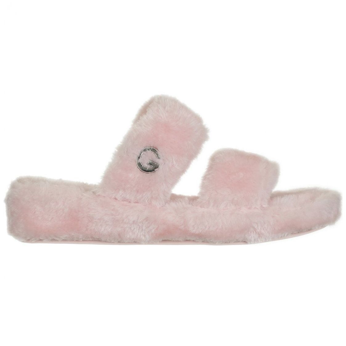 Sandalia Rosa de Material Textil Y Suela Sintética G By Guess