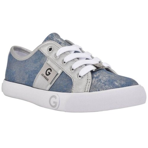 Tenis Azul de Material Textil Y Punta Redonda G By Guess
