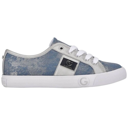 Tenis Azul de Material Textil Y Punta Redonda G By Guess