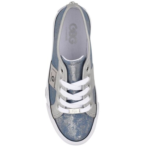 Tenis Azul de Material Textil Y Punta Redonda G By Guess