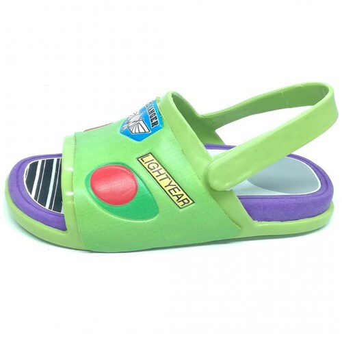 Huarache con Velcro Verde con Morado para Niño Toy Story Edu