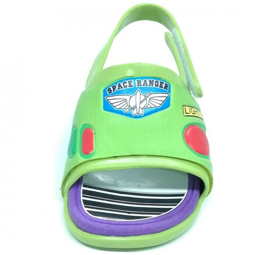 Huarache con Velcro Verde con Morado para Niño Toy Story Edu