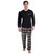 Pijama de Franela Gris Oxford para Caballero Bruno Magnani Modelo 2044S