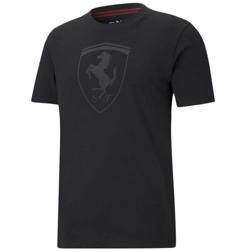 Playera Negra para Caballero Puma Ferrari Race Big Shield Tonal Modelo 531470 01