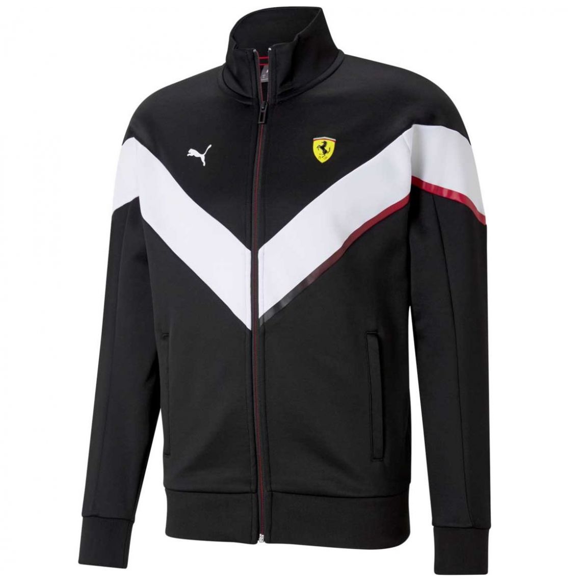 Chamarra Negra para Caballero Puma Ferrari Race Mcs Track Modelo