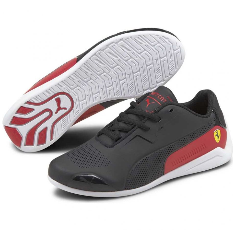 Tenis Negro Junior Puma Ferrari Drift Cat 8 Modelo 339970 04