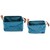 Home Nature Set de 2 Canastas Azules con Asas