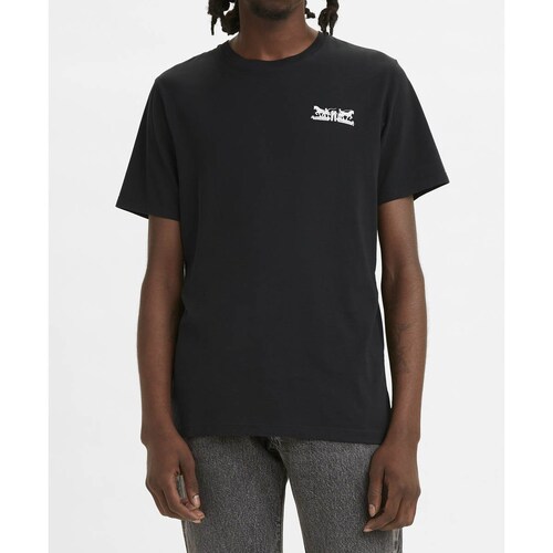 Playera Negra con Estampado en Espalda para Caballero Levi's