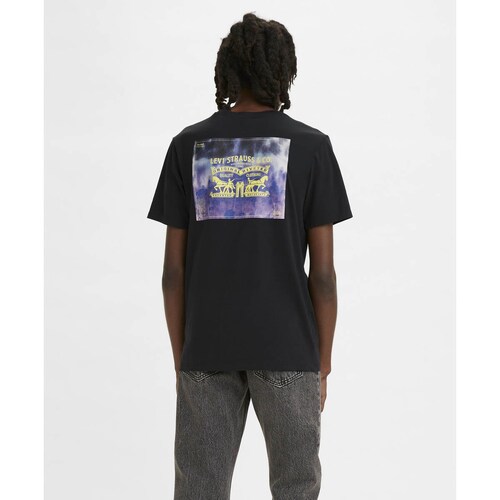 Playera Negra con Estampado en Espalda para Caballero Levi's
