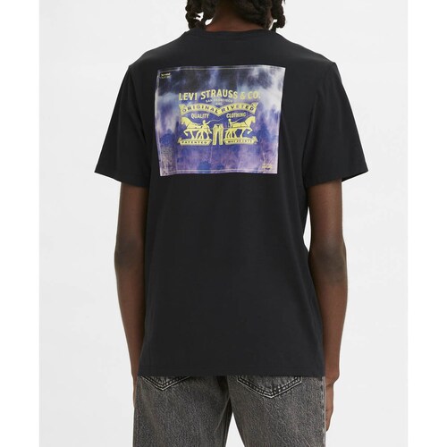 Playera Negra con Estampado en Espalda para Caballero Levi's