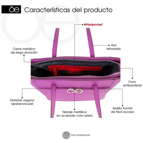 Bolso Tote Cloe Morado