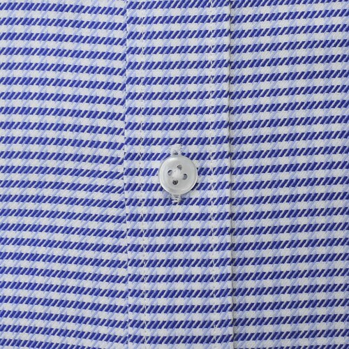 Camisa de Vestir Azul Combinada para Caballero Corte Regular Modelo Ccv01367450N Tommy Hilfiger