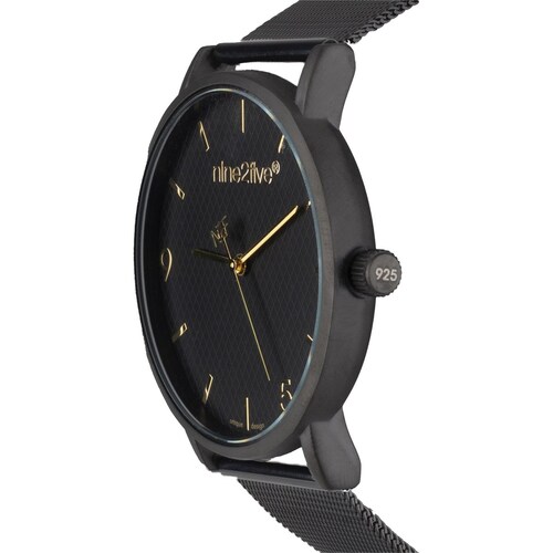 Reloj Negro para Caballero Nine To Five Modelo Ae15Ngrt