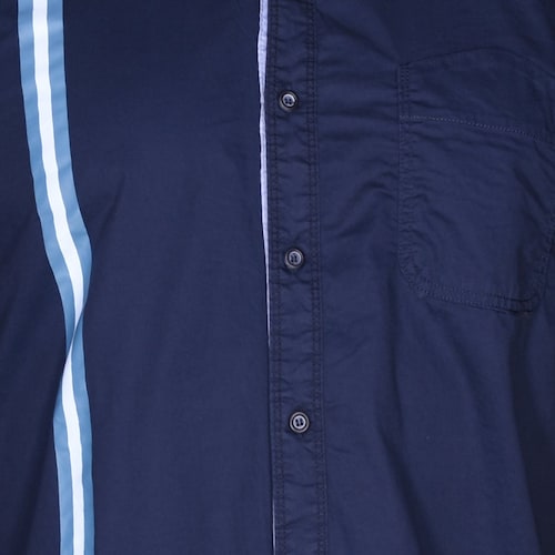 Camisa Azul Obscuro Manga Larga para Hombre Alex And Ivy Modelo Elo Cam606E