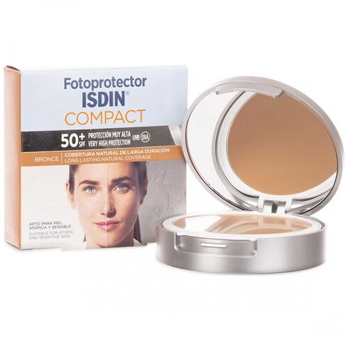 Fotoprotector 50+ Compacto Color Bronce 10G Isdin