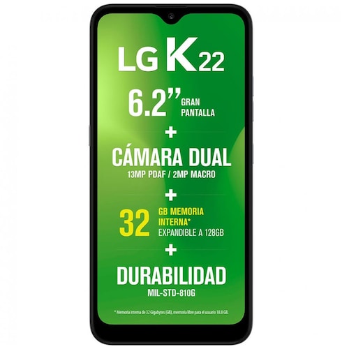 Celular LG K22 K200Hm Color Gris R9 (Telcel)
