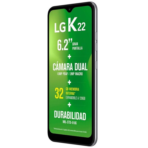 Celular LG K22 K200Hm Color Gris R9 (Telcel)