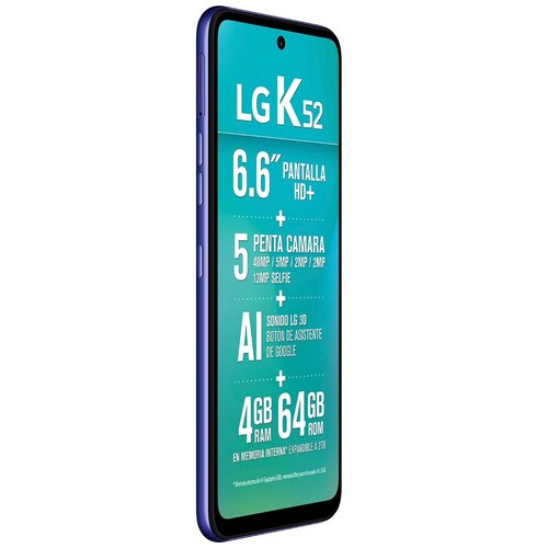 Celular LG K52 K520Hm Color Azul R9 (Telcel)