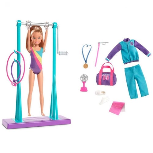 Barbie Sisters & Pets Stacie Conjunto de Gimnasta