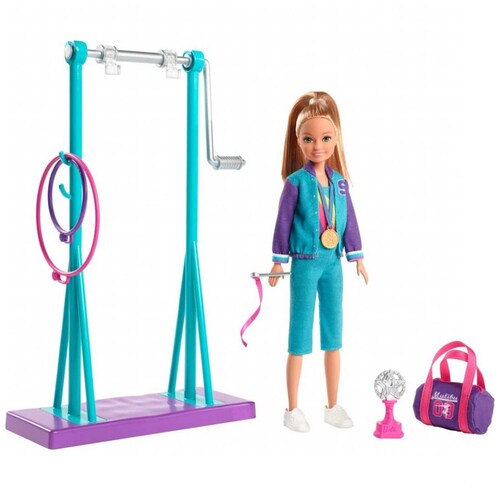 Barbie Sisters & Pets Stacie Conjunto de Gimnasta
