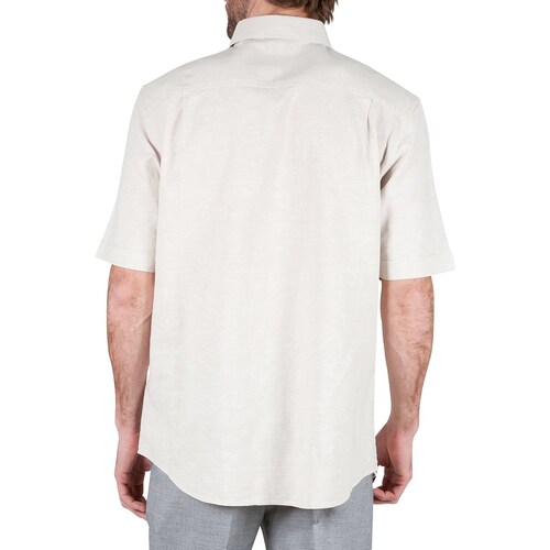 Camisa Beige Manga Corta para Hombre Haggar Modelo Elo Hmw0S257R01A