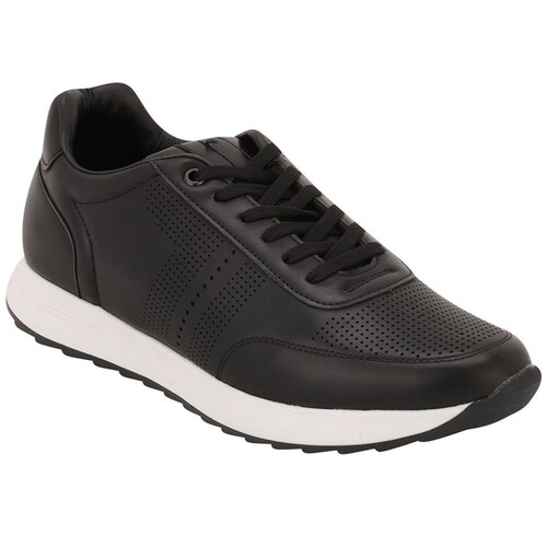 Tenis Sintético Gianfranco Negro para Hombre Modelo Elo 1002 N