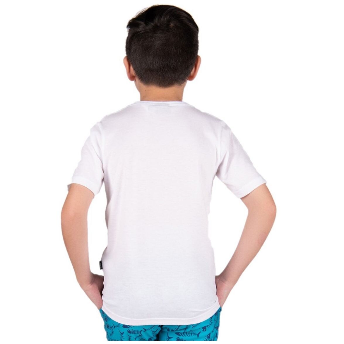 Playera Blanca con Estampado en Pecho para Niño O\'neill Modelo On1058