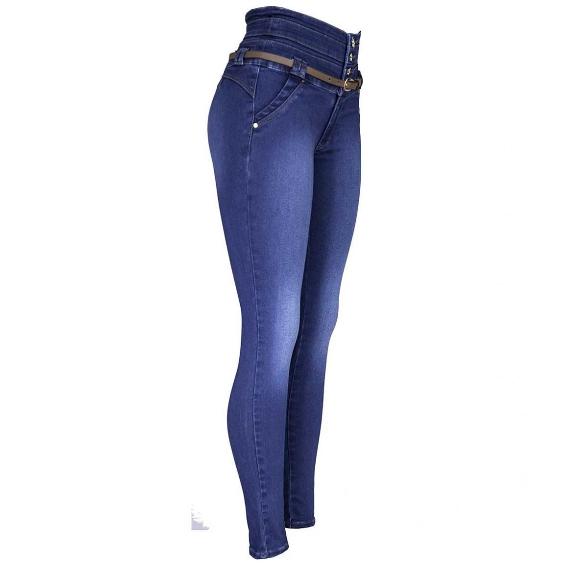 Jeans mega pom con cinturon ciclon jeans - Sears
