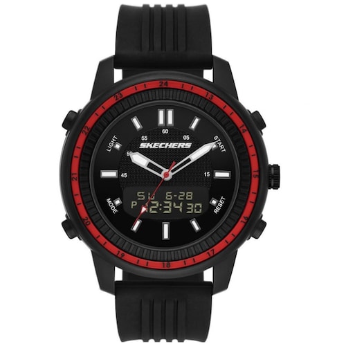 Reloj de Silicón Negro para Hombre Skechers Modelo Elo Sr5154