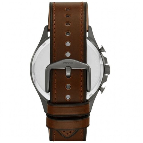 Reloj de Piel Café para Hombre Fossil Modelo Elo Fs5815
