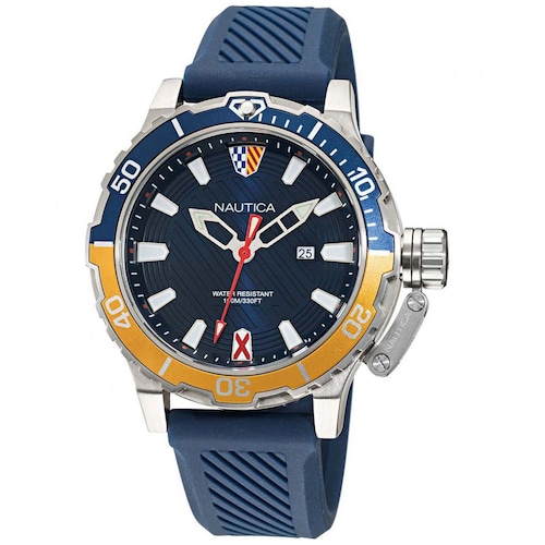 Reloj de Silicón Azul para Hombre Nautica R Modelo Elo Napgls111