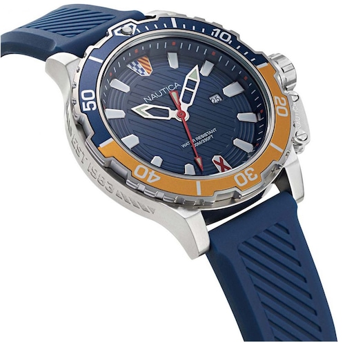 Reloj de Silicón Azul para Hombre Nautica R Modelo Elo Napgls111