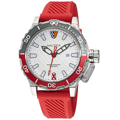 Reloj de Silicón Rojo para Hombre Nautica R Modelo Elo Napgls110