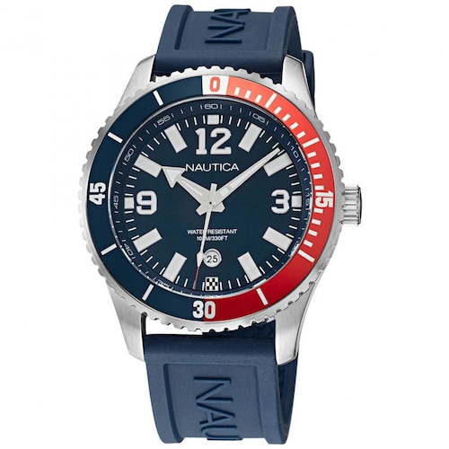 Reloj de Silicón Azul para Hombre Nautica R Modelo Elo Nappbs159
