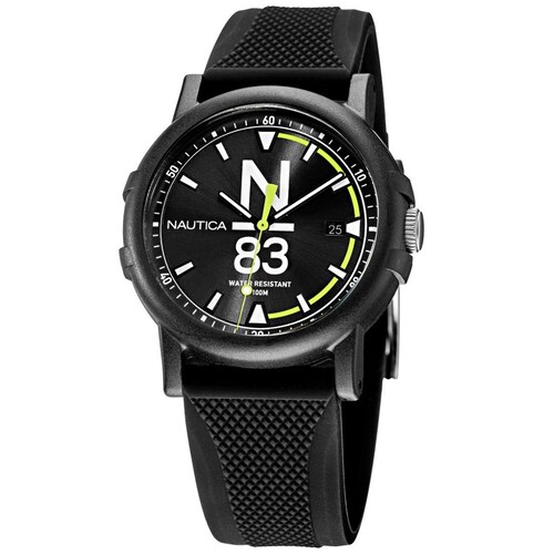 Reloj de Silicón Negro para Hombre Nautica N83 Modelo Elo Napeps106
