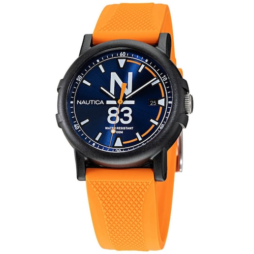 Reloj de Silicón Naranja para Hombre Nautica N83 Modelo Elo Napeps103