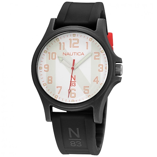 Reloj de Silicón Negro para Hombre Nautica N83 Modelo Elo Napjsle24