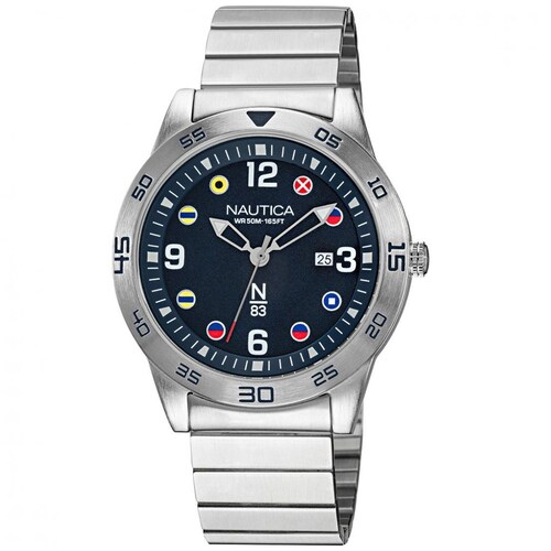 Reloj de Acero Inoxidable Plata para Hombre Nautica N83 Modelo Elo Nappas101