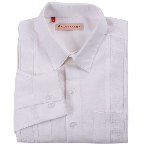 Camisa Blanco Manga Larga para Caballero Costavana Modelo 3560C