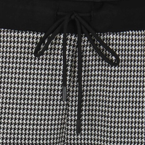 Pantalón Corte Strech Estampado Pata de Gallo City Femme