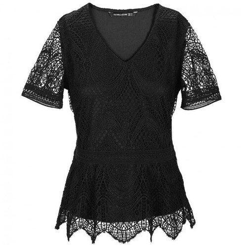 Blusa Manga Corta de Encage Voltaire & Voltaire