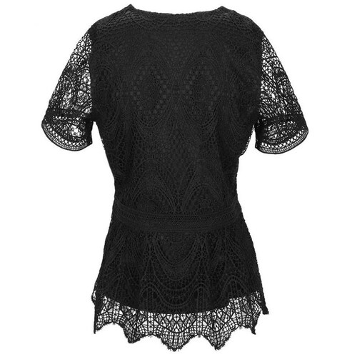 Blusa Manga Corta de Encage Voltaire & Voltaire
