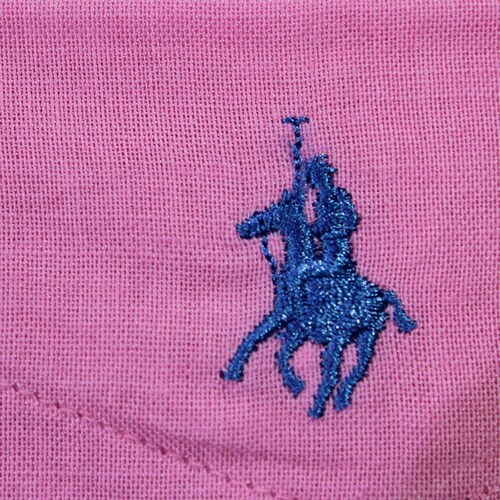 Camisa Manga Corta Lisa de Lino Rosa para Caballero Polo Club Modelo Pl022