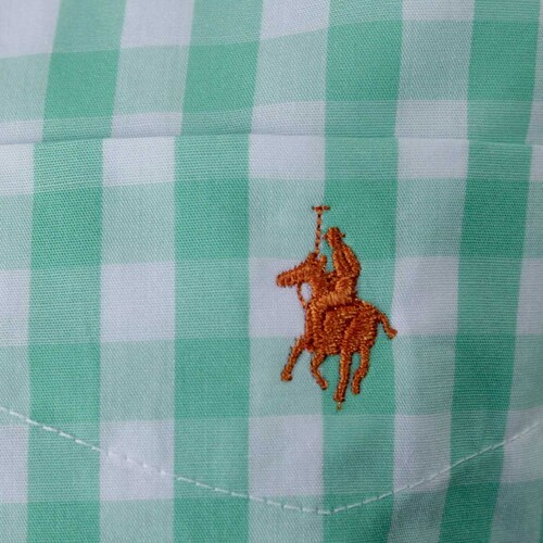 Camisa Manga Corta a Cuadros Verde para Caballero Polo Club Modelo Vr2492