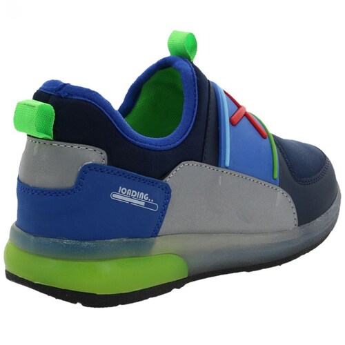 Tenis Gamer con Luces Azul Marino para Ni&ntilde;o Roddyck Modelo Se63902M
