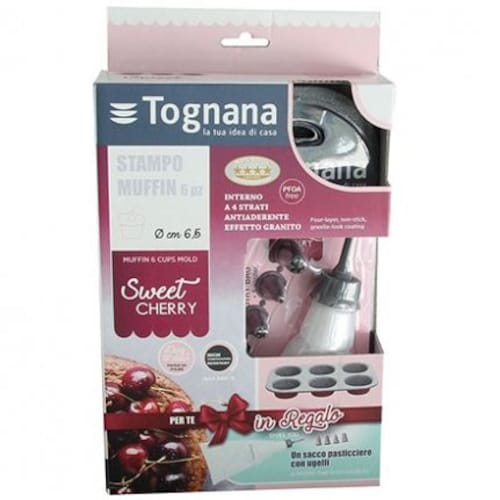 Molde para 6 Muffins con Manga Sweet Cherry