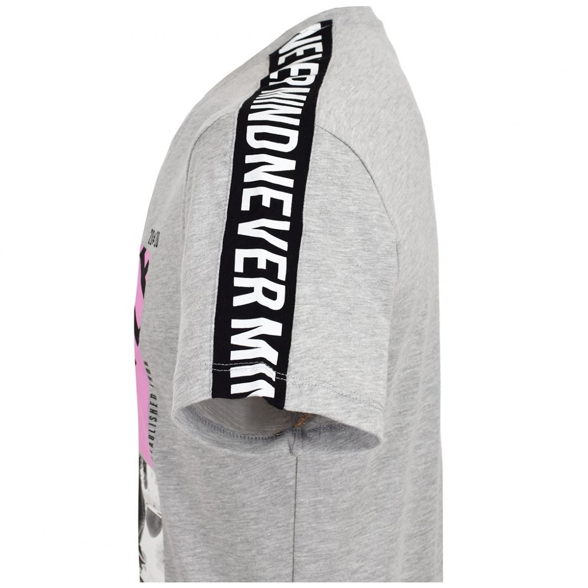 Playera Gris Medio Estampada para Caballero Marca Fukka Modelo B13B546