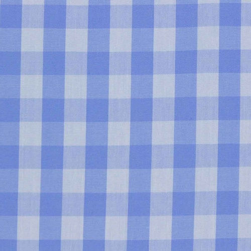 Camisa Manga Larga Casual a Cuadros Azul para Caballero Polo Club